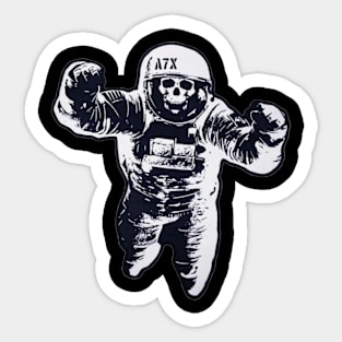 Skull Astronaut Sticker